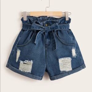 Paperbag Jean Shorts